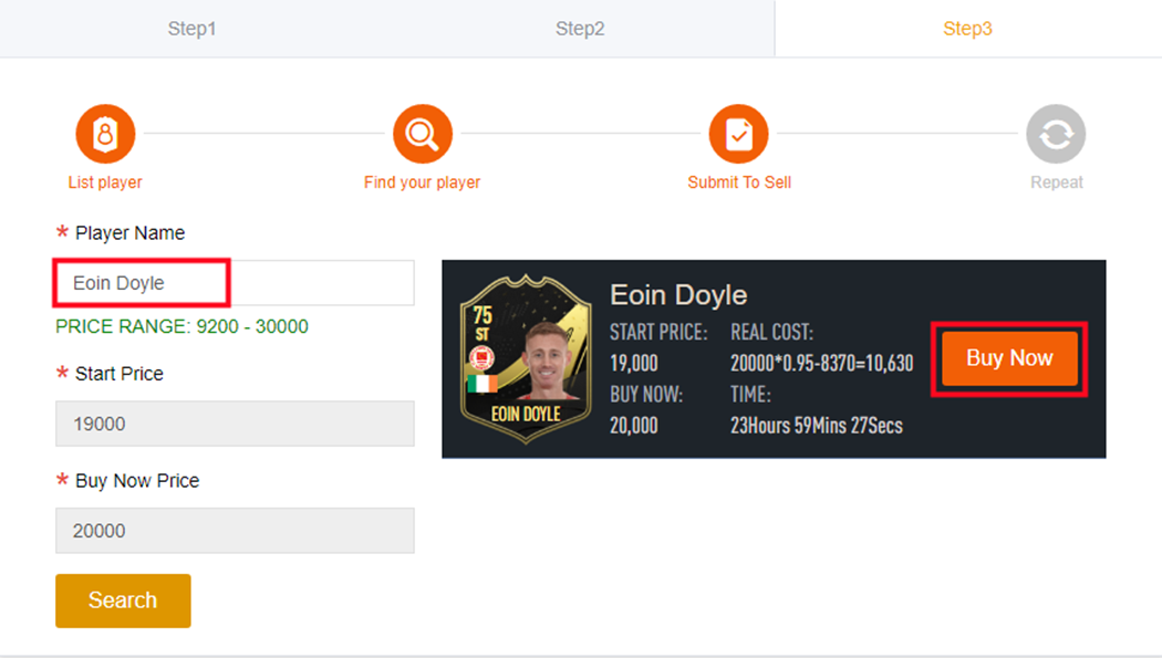 Eoin Doyle for Sale